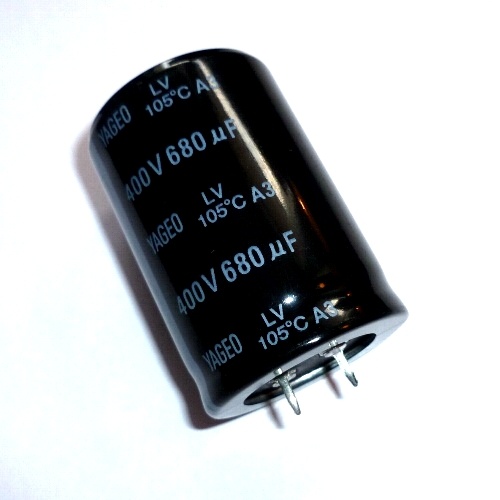 Конденсатор 680 mF для сварочных аппаратов (Высокотемпературный) 010368(400WV/680)
