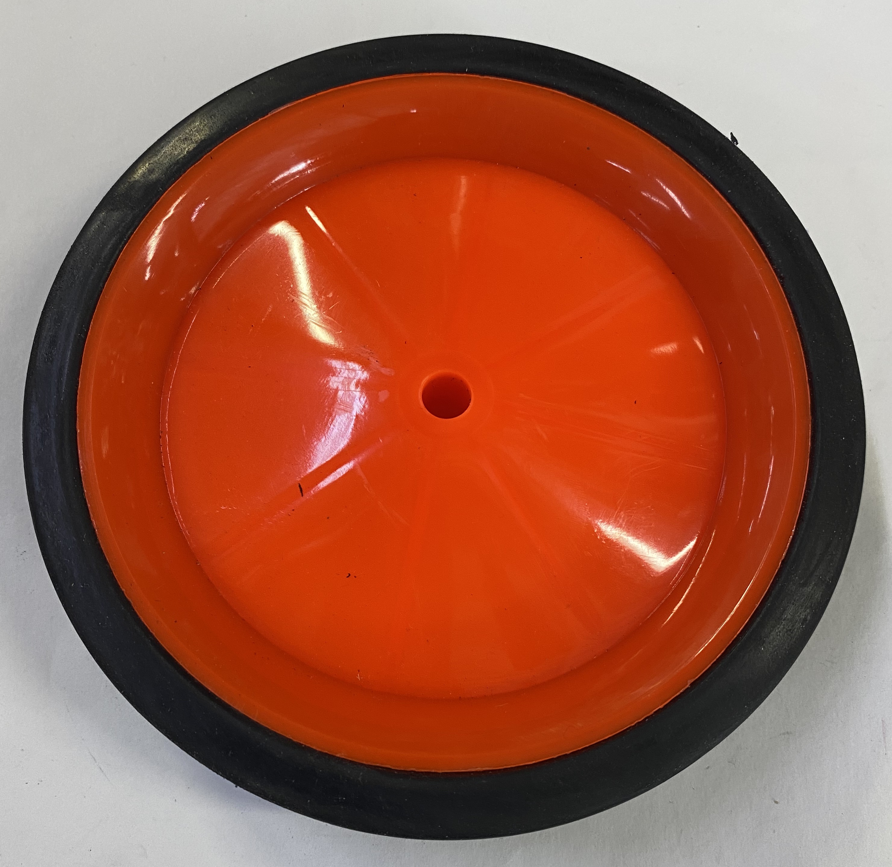 Колесо для складных тележек Ø145 x35 x Ø8мм  оранжевое